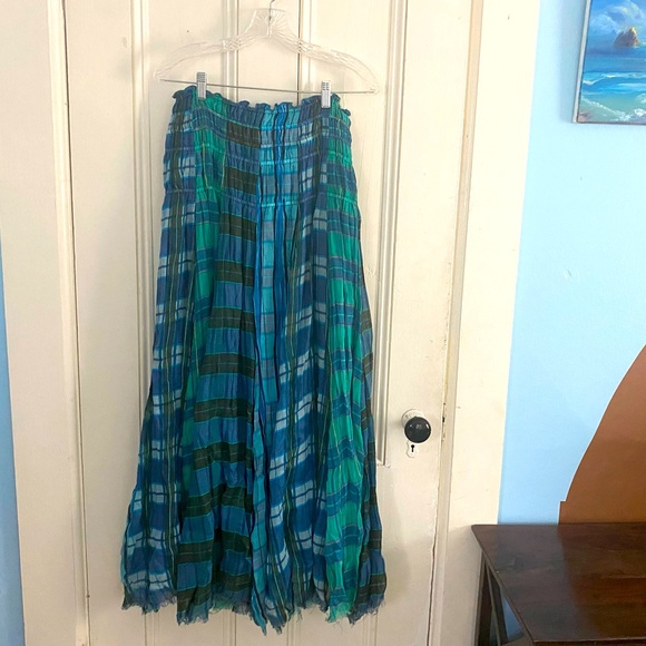 Free People | Plaid Lightweight Maxi Skirt - Picture 2 of 7